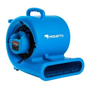 Mounto 766287102607 1/3hp 2000cfm Air Mover Carpet Dryer Blower Floor Drying Fan - 3-speed Mo
