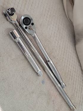 Ext1206 Napa Carlyle 3pcs Qr Ratchet R12qr 15 Inch Breaker Bar Fh1215 And 6 Ext. Exc