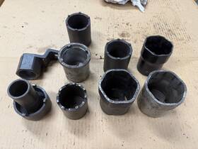 Otc 445022681609 Lot Of 9 Spindle Nut Socket And Sockets Sold Individually 13 Each