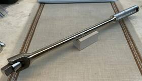 6235 P & C And 15 Inch 1/2 Drive Flex Head Breaker Bar Knurled Grip Usa Made