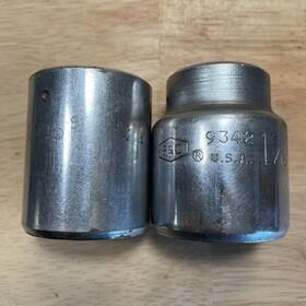9342 Pc Products 9340 P&c 3/4 Inch Drive Sockets 12 Point 1-1/4 And 1-5/16 - 2 Pieces