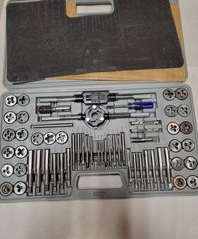 60336 Pittsburgh 60-pc Master Tap And Die Set - Include Sae Inch Size #4 To 1/2 Metric