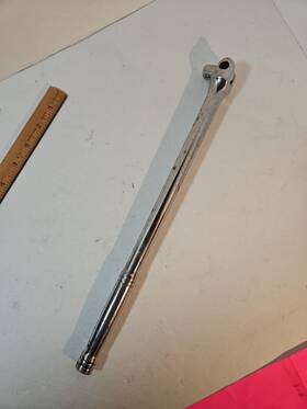 31506 Popular Mechanics 1/2 Inch Drive Breaker Bar 15 Vanadium Socket Wrench Vtg Gc
