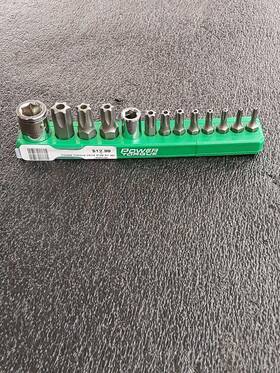Snp052608 Power Torque Gm8370 13 Piece 1/4 3/8 Inch Drive Star Bit Set