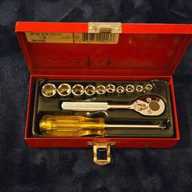 62679-22013 Proto 1/4 Inch Drive 12-piece Ratcheting Socket Set Standard Sae With Case Red