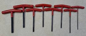 J464 Proto 8 Piece T-handle Hex Key Set - 3/8 Inch 5/16 1/4 7/32 X2 3/16 9/64 3/32