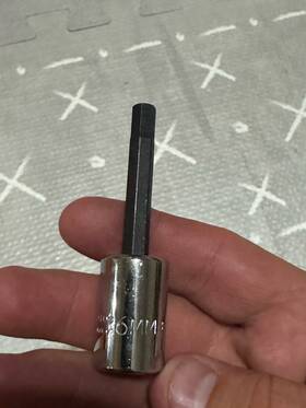 J4990-6m Proto Socket Bit Steel 3/8 In Tpsz 6 Mm