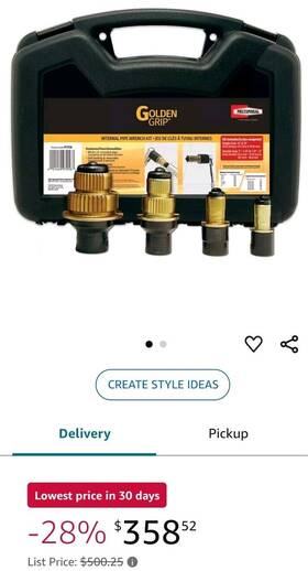 Rectorseal 021449972567 Goldengrip Internal Pipe Wrench Set 4pc Fast Ship