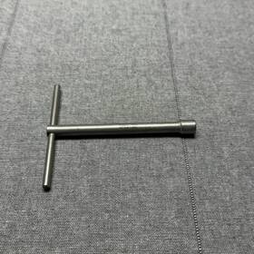 11-0037 Richards Steel Square Key Long Shaft T Handle Silver Standard Sae