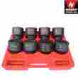 Rid-02392a Generic 3 4 Dr Drive Black Impact Socket Wrench Tool Set Dual Standard Sae Size Add On 789611029265