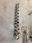Set 4 6 Point " 11piece Stanley Metric 1 Chrome Socket Drive