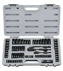 Set Chrome 69-piece Ratchet Socket Stanley Black Laser Etched