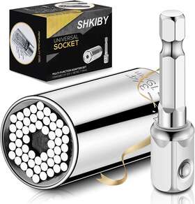 Shkiby 445038144167 Universal Socket Tool Gift For Men Dad - Set 1/4ftft 3/4ftft 7-19mm
