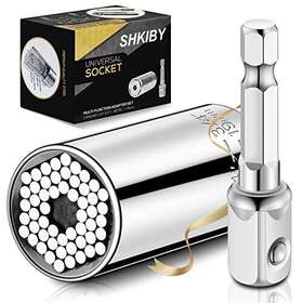 Shkiby 782910300592 Universal Socket Tool Gift For Men Dad - Set With Power Drill Adapter