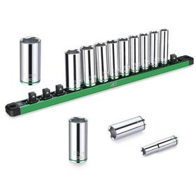Sk 025141110326 3/8 Inch Drive Socket Set Deep Metric Sockets 13-piece 10-22mm Superkrome F
