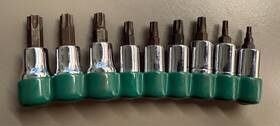 19769 Sk S-k 9 -piece 1/4-inch And 3/8-inch Drive Torx Bit Socket Set #19769 Made In Usa