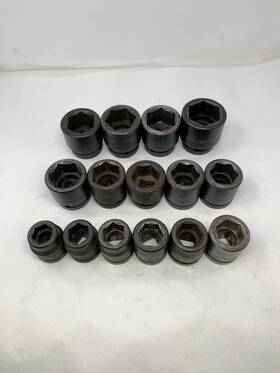 88819-i Sk 1 Inch Drive Shallow Impact Socket Set - 2 Used