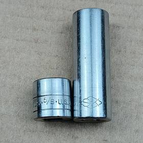0000-195622 Sk Tools 45120 Socket Lot Shallow And Deep 12pt 3/8 Inch Drive 5/8 Usa Vintage