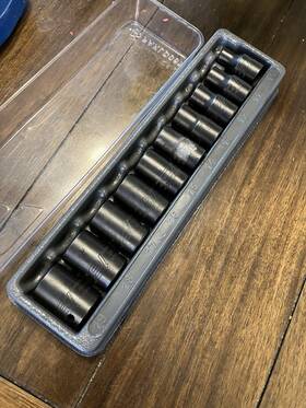 Bakld062 Snap-on 10pc Metric Socket Set Standard Steel Black Heavy Duty