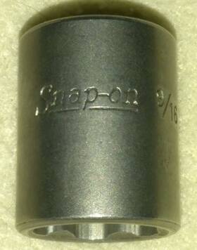 Df18 Snap-on Tools 9/16 Inch Sae 3/8 Drive 6 Point Surface Socket Usa