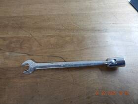 Fh022 Snap-on Tools 11/16 Flex Head Socket/open End Wrench