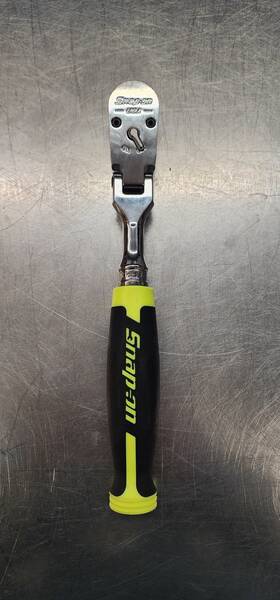 Fhfd100 Snap-on Hi-viz 3/8 Inch Drive Cynergy Hard Grip Flex Head Ratchet Yellow