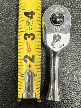 Pd1120122 Snap-on Frk80 3/8 Inch Drive Stubby Handle Quick-release Ratchet -
