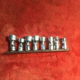 Fuj10 Snap-on Swivel Sockets Sae /metric 8pc Chrome