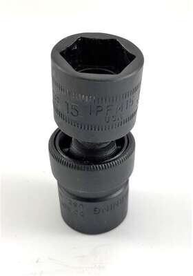 Ipfm17 Snap-on Ipfm15 15mm 3/8 Inch Dr 6-pt Flank Shallow Swivel Impact Socket Nos