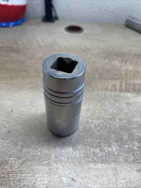 Ls362 Snap-on Vintage 1-1/8 Inch 3/4 Drive 6-point Sae Flank Dr Deep Socket