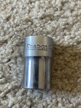 Sv-191 Snap-on Usa 19/32 Inch 12 Point 1/2 Drive Shallow Socket Sv 191