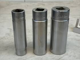 Svs181 Snap-on 3pc 1/2 Drive 12pt Deep Sockets 9/16 3/4 15/16 Inch Usa