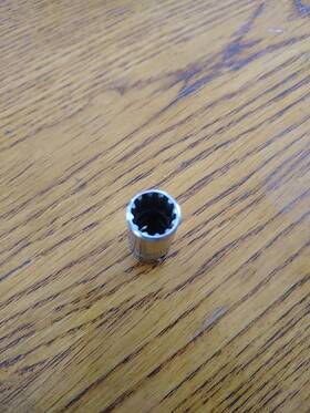 Tesm8 Snap-on Tools 1/4 Inch Drive Shallow Spline Socket #8