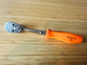 Thl9360 Snap-on 1/4 Inch Drive Orange Hard Handle Ratchet - Nice To Find