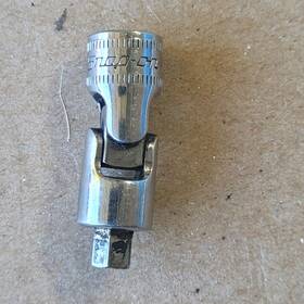 Tuam6e Snap-on 1/4 Inch Drive 6mm Hex Bit Swivel Flex Universal Joint Socket Metric
