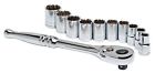 H2d12swssae Socket Husky Standard . 1 Drive 2 Sae 11-piece Set Ratchet