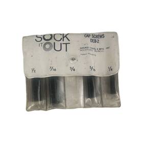 Deb-2 Socket Tool Sock It Out 4 Pc Extractor Set Bolt Screw Removal 1/4- 1/2 No 3/8