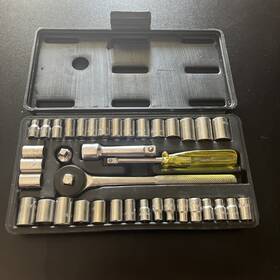 Socket Wrenches 763571396209 58pcs Wrench Set 1/2 Inch Driver 8 Long Sockets And Extensions With Case