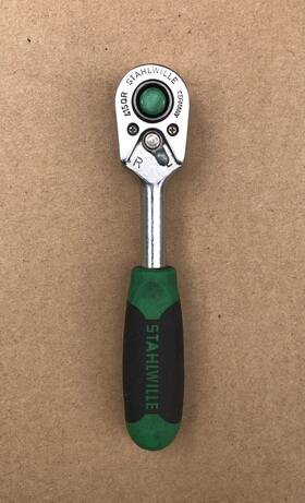 11111020 Stahlwille 415qr 1/4 Inch Drive Ratchet With Quick Release Soft Grip Handle Germany