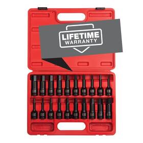 2637 Sunex Tools 100067034250 1/2 Inch Drive Master Impact Hex Driver Set 20piece Sae/metric 1/4 - 3/