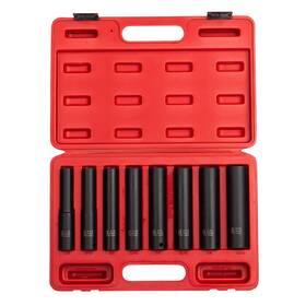 2848 Sunex Tools 613364019801 1/2 Inch Drive Impact Socket Set Extra Long Deep 8-piece