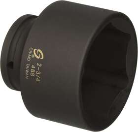 0488 Sunex Tools 692761532755 3/4-inch Drive 2-3/4 Inch Impact Socket Alloy Steel Super Durable Chrome