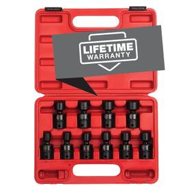 3657 Sunex Tools 787721812210 3/8 Inch Drive Universal Impact Socket Set 10-piece Metric 10mm - 19