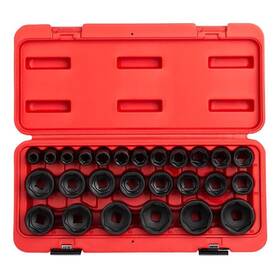 2645 Sunex Tools 799621070386 1/2 Inch Drive Impact Socket Set 26-piece Metric 10mm-36mm Cr