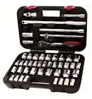 T45532 Ampro Tools Drive Socket Set Sae And Metric 795609455329