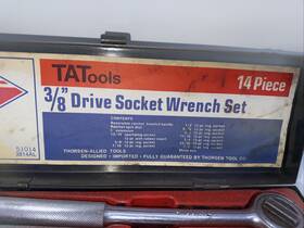 51014 Tat Thorsen Allied Tools Tool Box And Assortment Of Sockets