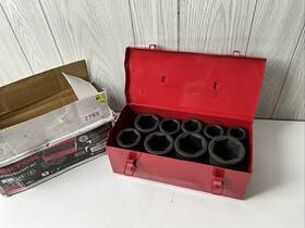 4892 Tekton Ship Wear 1 Inch Drive Deep 6-point Impact Socket Set 9-piece 1-2