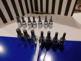 Shb91102 Tekton 3/8 Inch Drive Hex Bit Socket Set Metric Sae 14 Pc - 5-10 Mm To 1/8