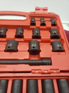Sid91403 Tekton - 3/8 Inch Drive Deep 6-point Impact Socket Set 37-piece