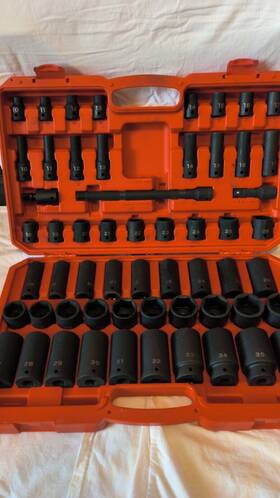 Sid92401 Tekton Impact Socket Set 1/2 Drive Metric 10-36mm 6pt - Lightly Used
